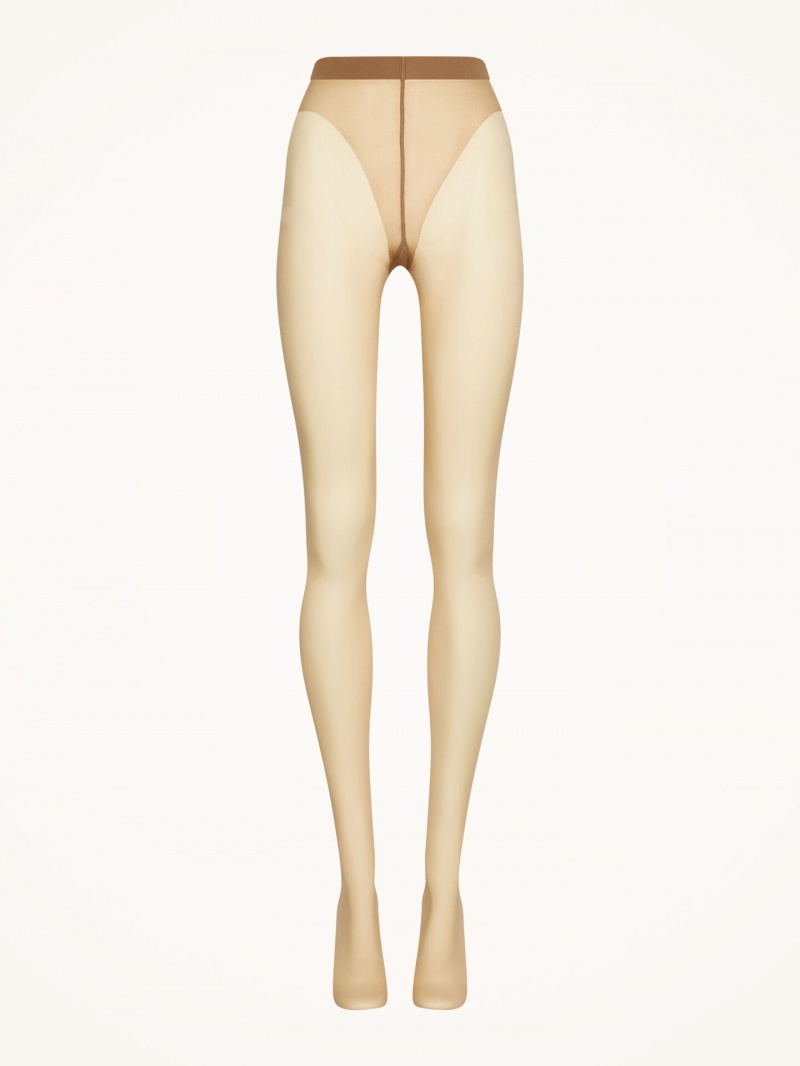 Caramel Wolford Luxe 9 Tights | 2975ROHYA