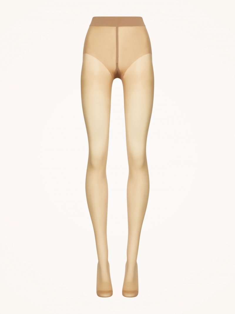 Caramel Wolford Pure 10 Tights | 9384OBZHJ