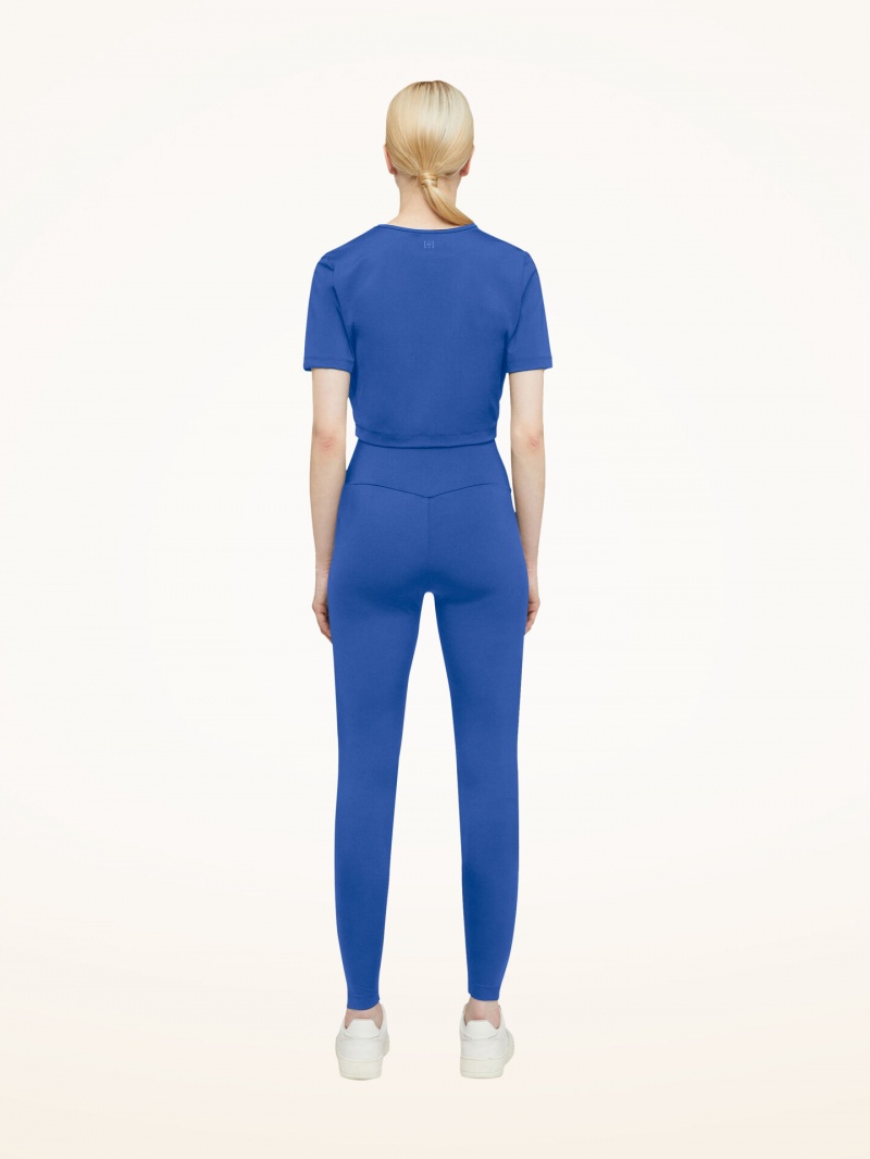 Dazzling Blue Wolford The Workout Leggings | 9735WDHTM