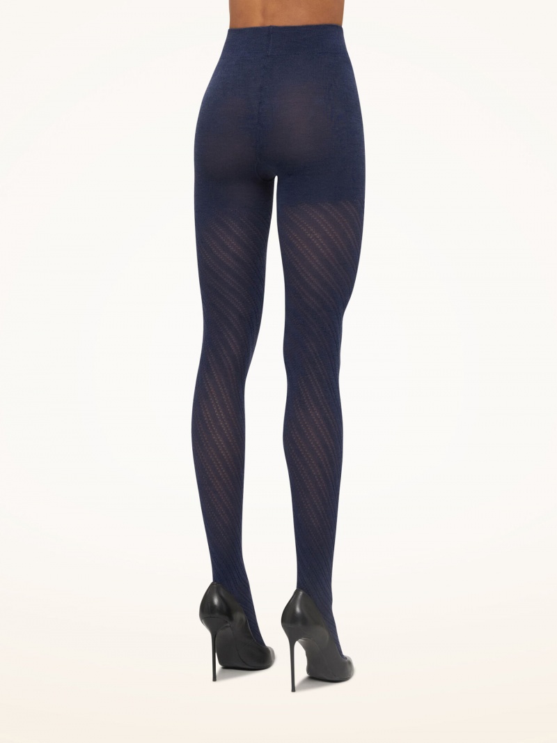 Navy Wolford Merino Tights | 8539FBWDR