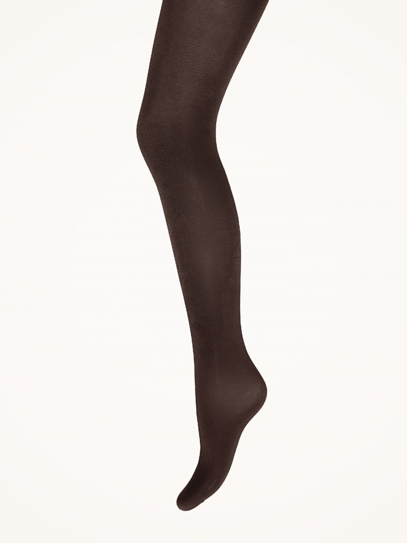 Nearly Black Wolford Satin Opaque 50 Tights | 5628ADIEG