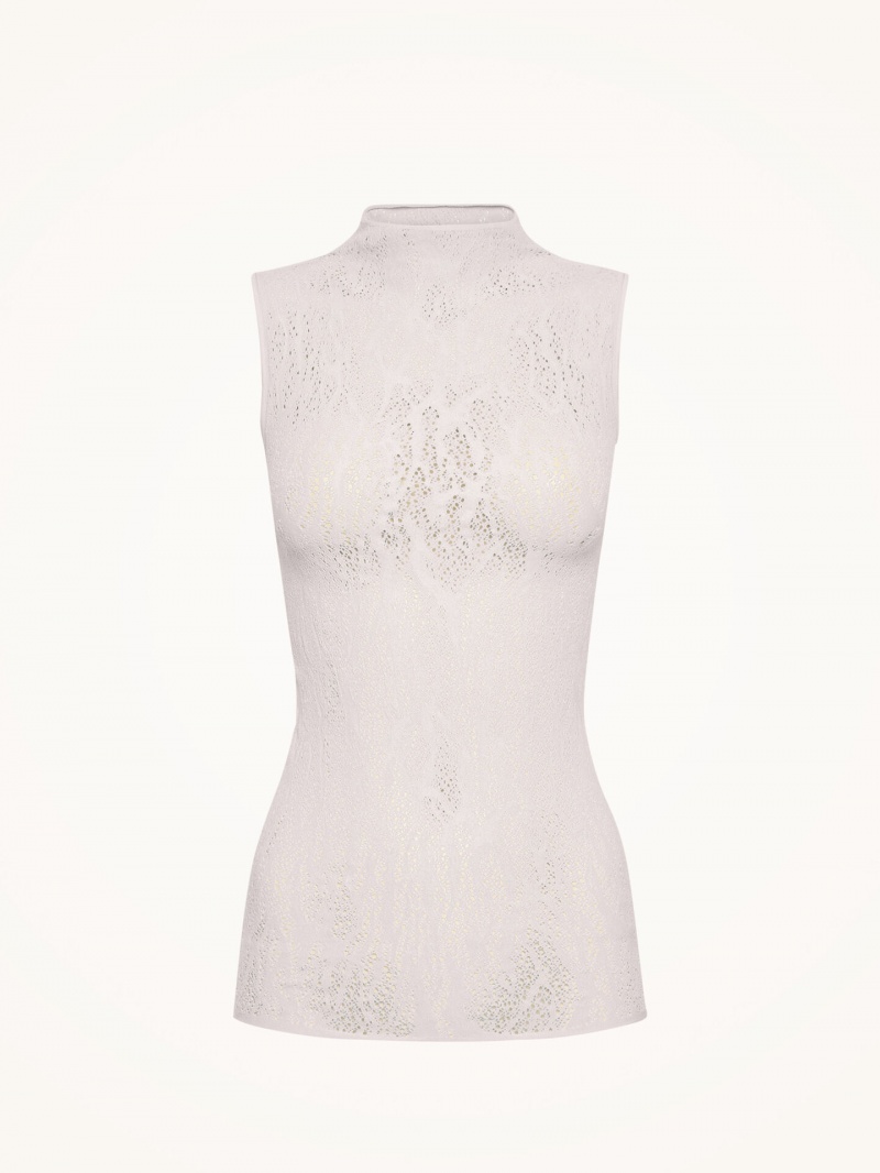 Platinum Wolford Snake Lace Top Sleeveless | 5974WQLYC