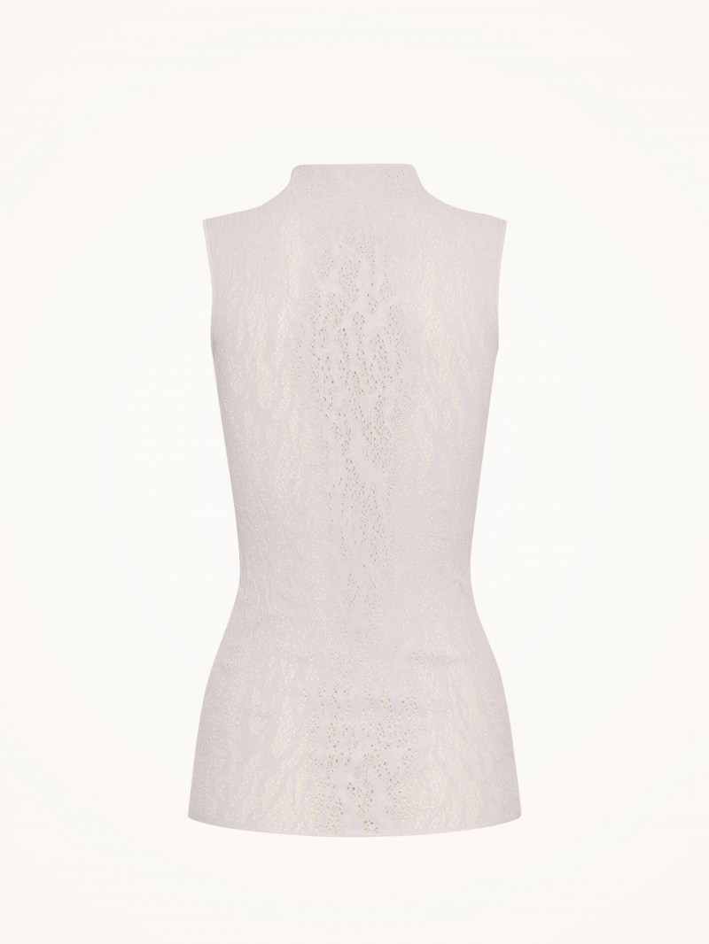 Platinum Wolford Snake Lace Top Sleeveless | 5974WQLYC