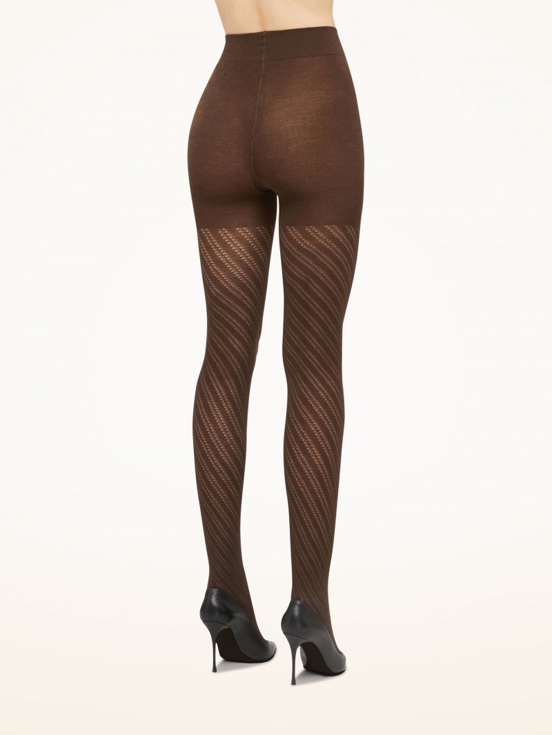 Umber Wolford Merino Tights | 9267RMCPN