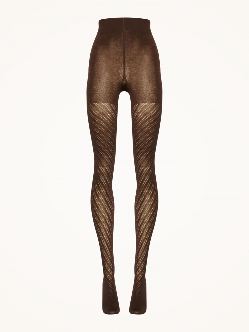 Umber Wolford Merino Tights | 9267RMCPN