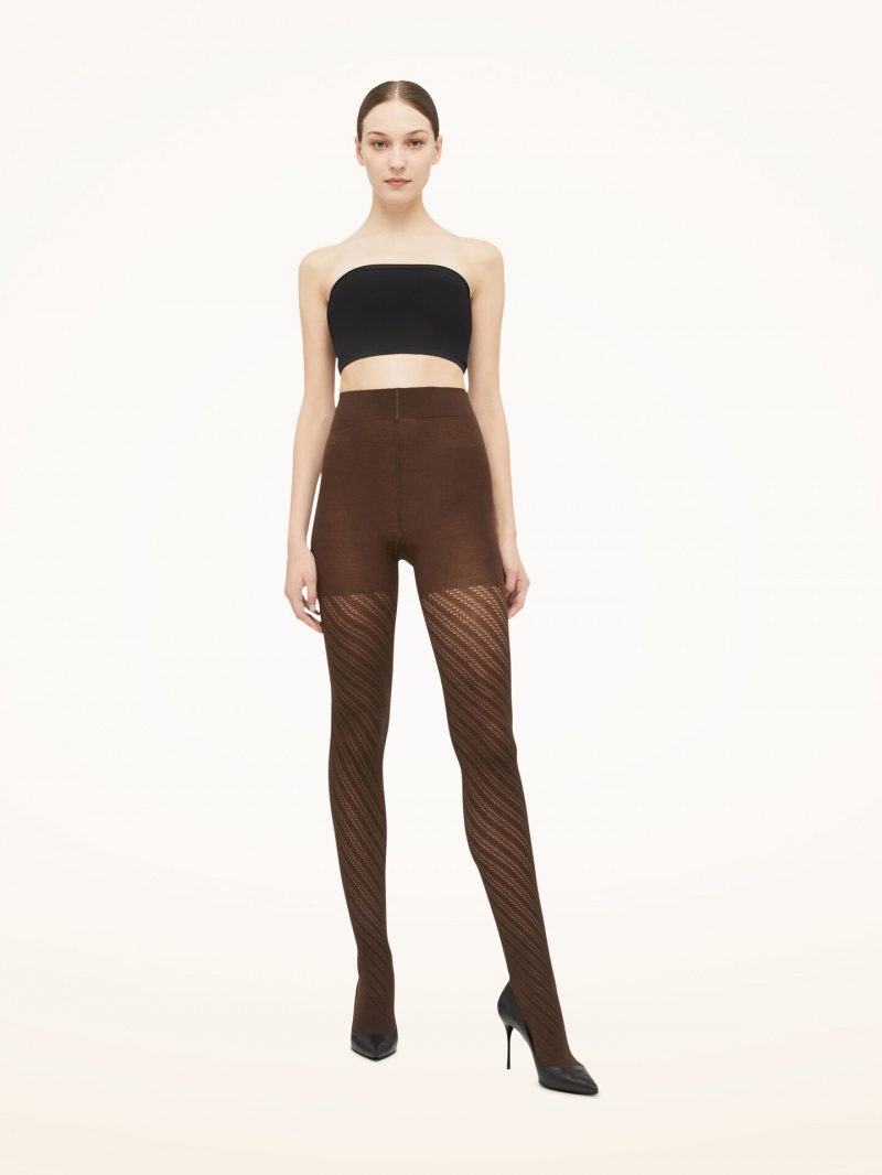 Umber Wolford Merino Tights | 9267RMCPN