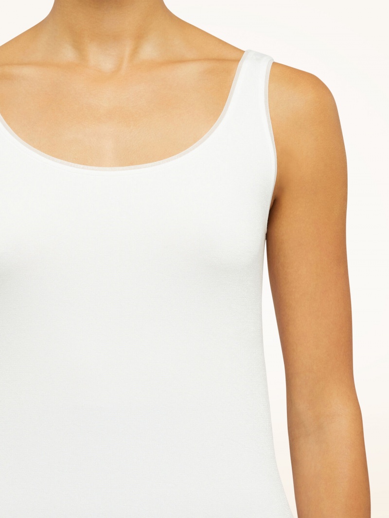 White Wolford Jamaika Top Sleeveless | 9237SMHTC